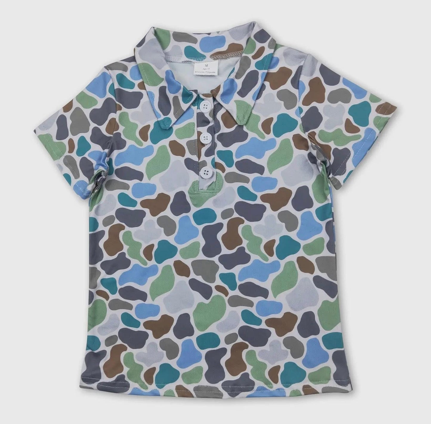Boys Camo Polo Shirts