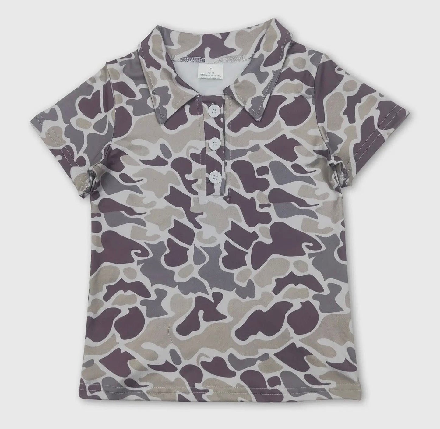 Boys Camo Polo Shirts