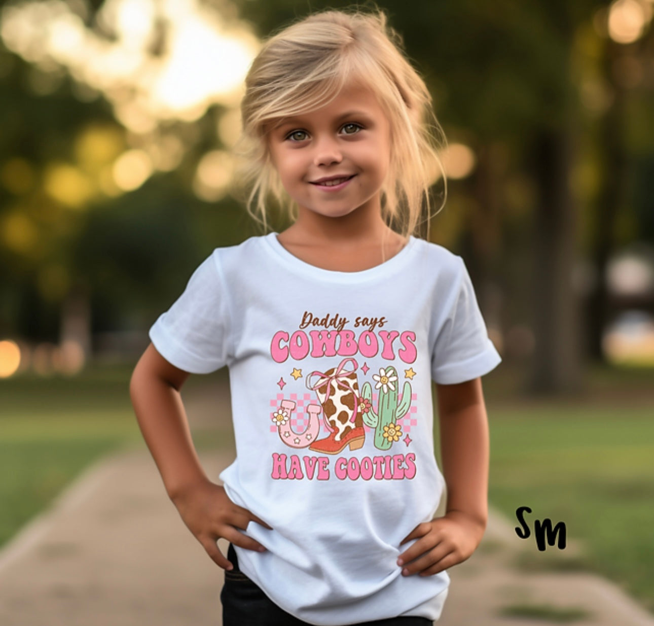 "Daddy says cowboys have cooties" Tee