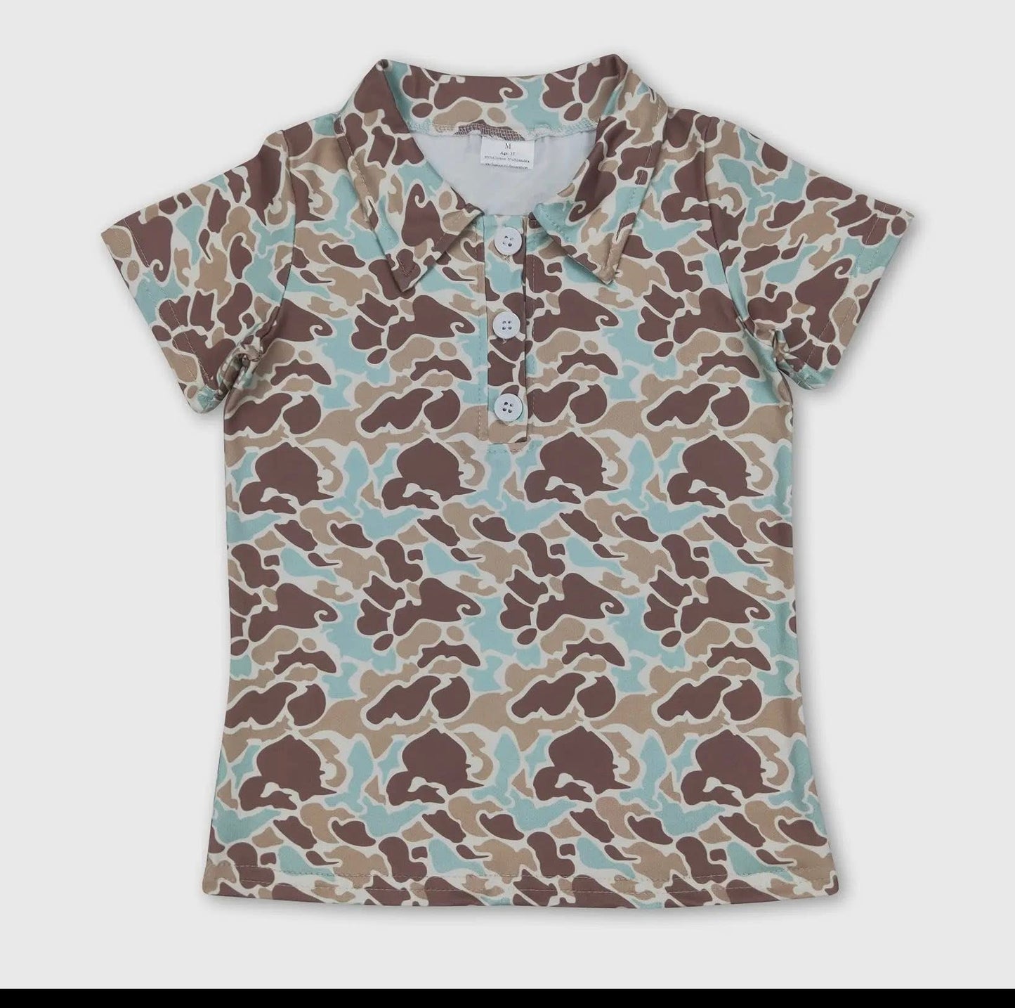 Boys Camo Polo Shirts