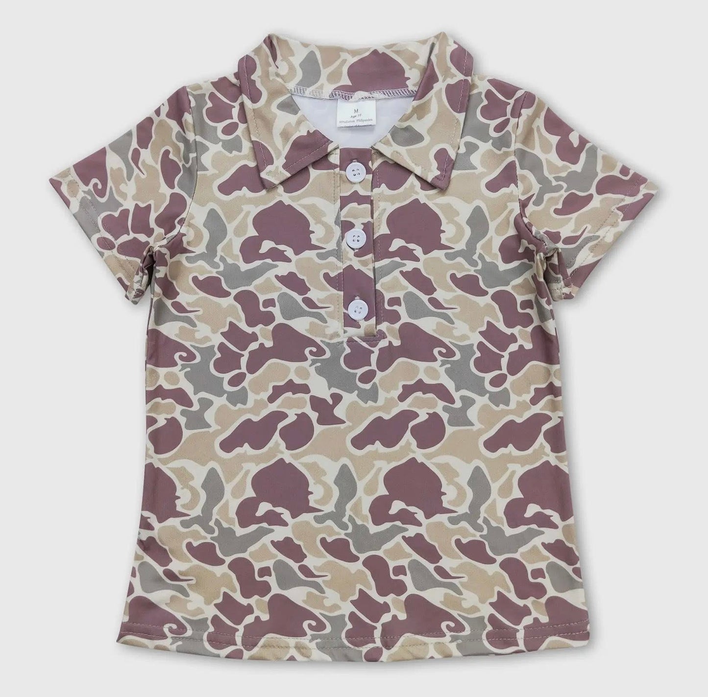Boys Camo Polo Shirts