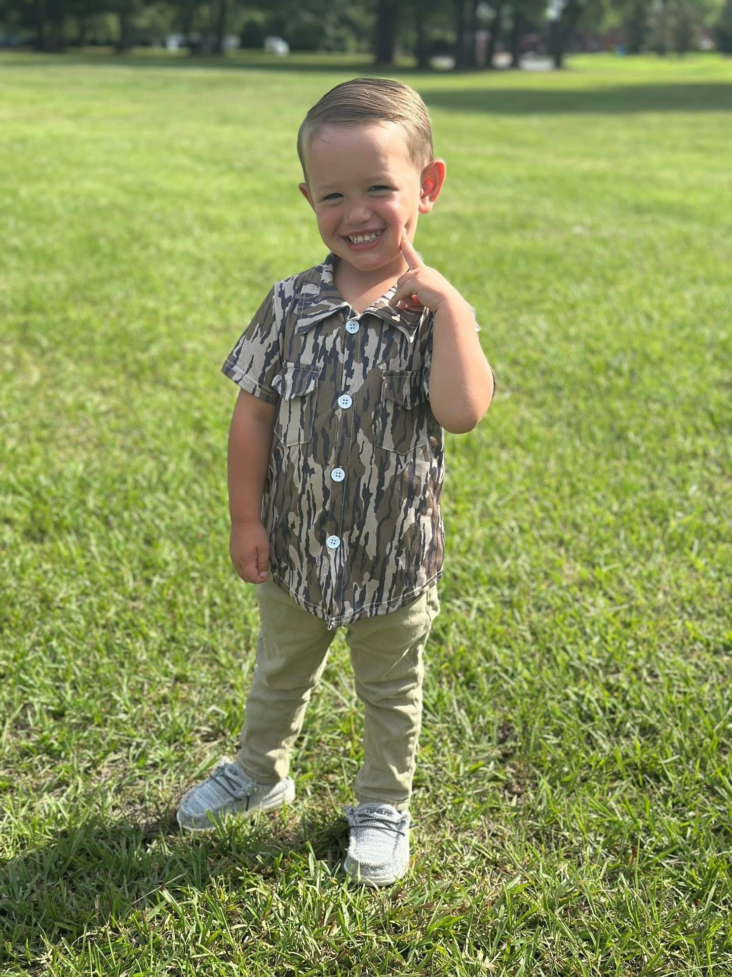 Boys Camo Polo Shirts