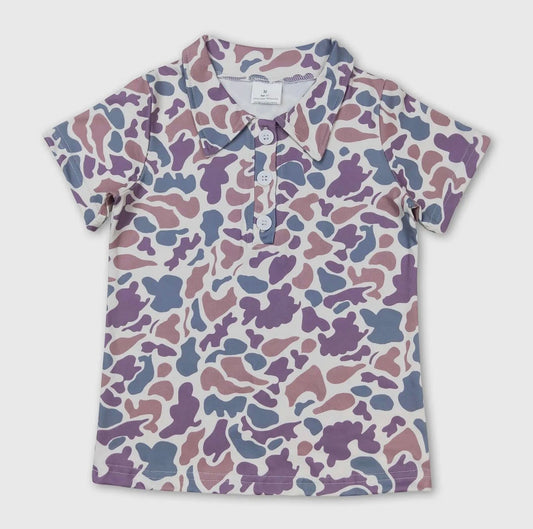 Boys Camo Polo Shirts