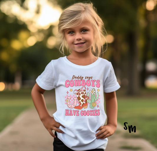 "Daddy says cowboys have cooties" Tee
