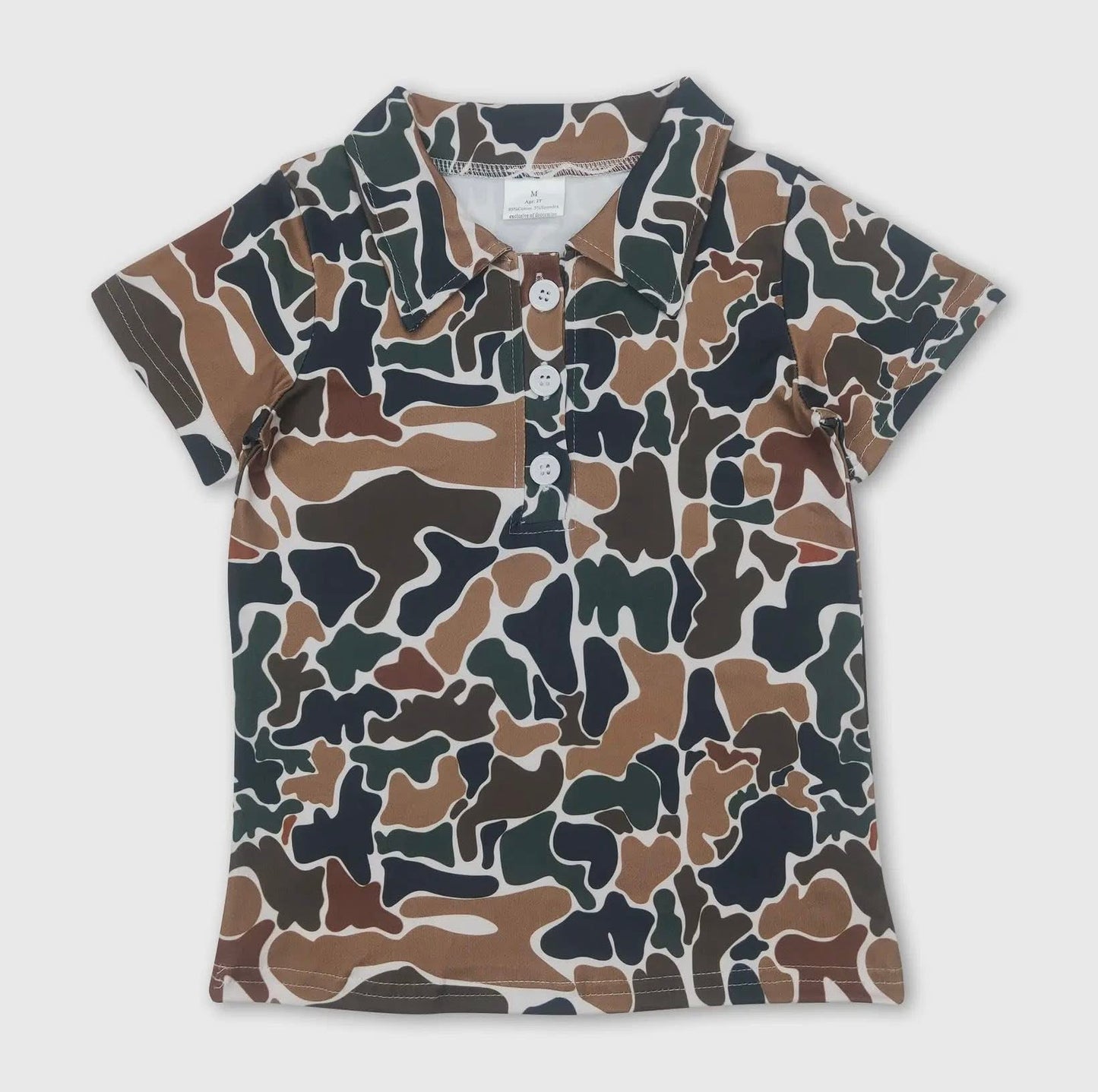 Boys Camo Polo Shirts