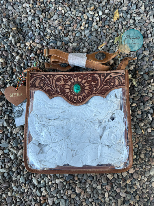 Clear Tooled Concert Bag